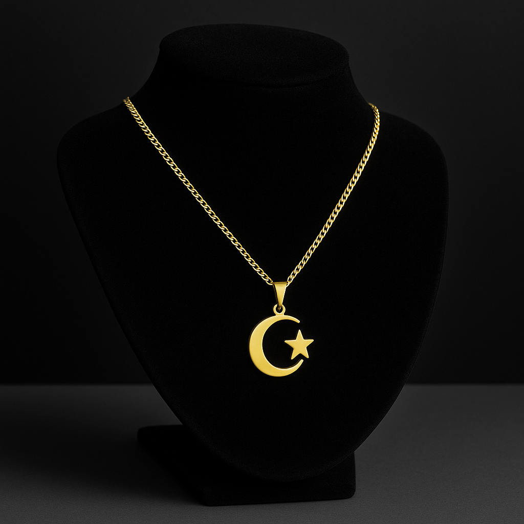 Collier Croissant Lune Islam
