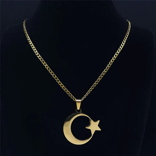 Collier Croissant Lune Islam