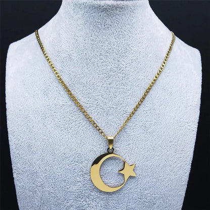 Collier Croissant Lune Islam