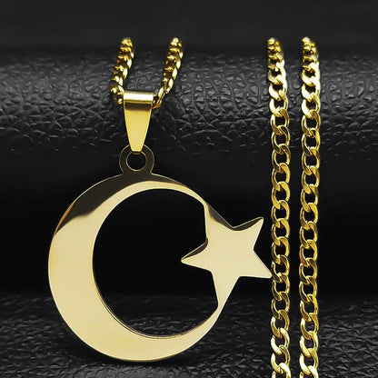 Collier Croissant Lune Islam